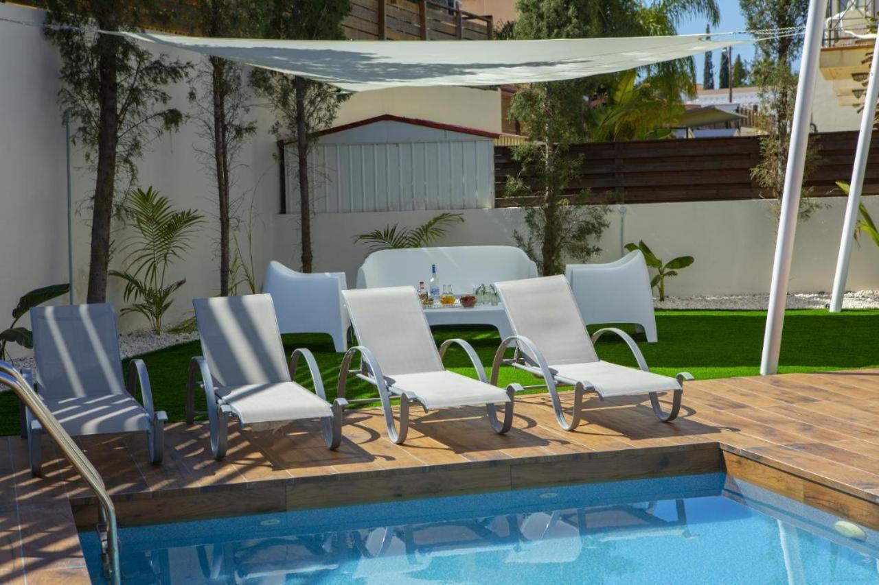 Tsokkos Family Villa - Pool Garden 2' Walk To Beach Protaras Ngoại thất bức ảnh